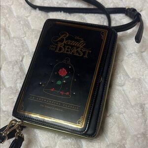 Kate Spade Black and Gold Beauty and the Beast Crossbody Bag